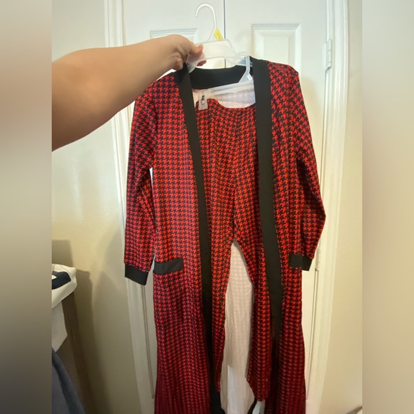 HOUNDSTOOTH LEGGINGS AND COAT SET- SZ XL - Picture 9 of 9